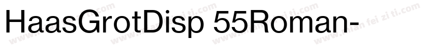 HaasGrotDisp 55Roman字体转换